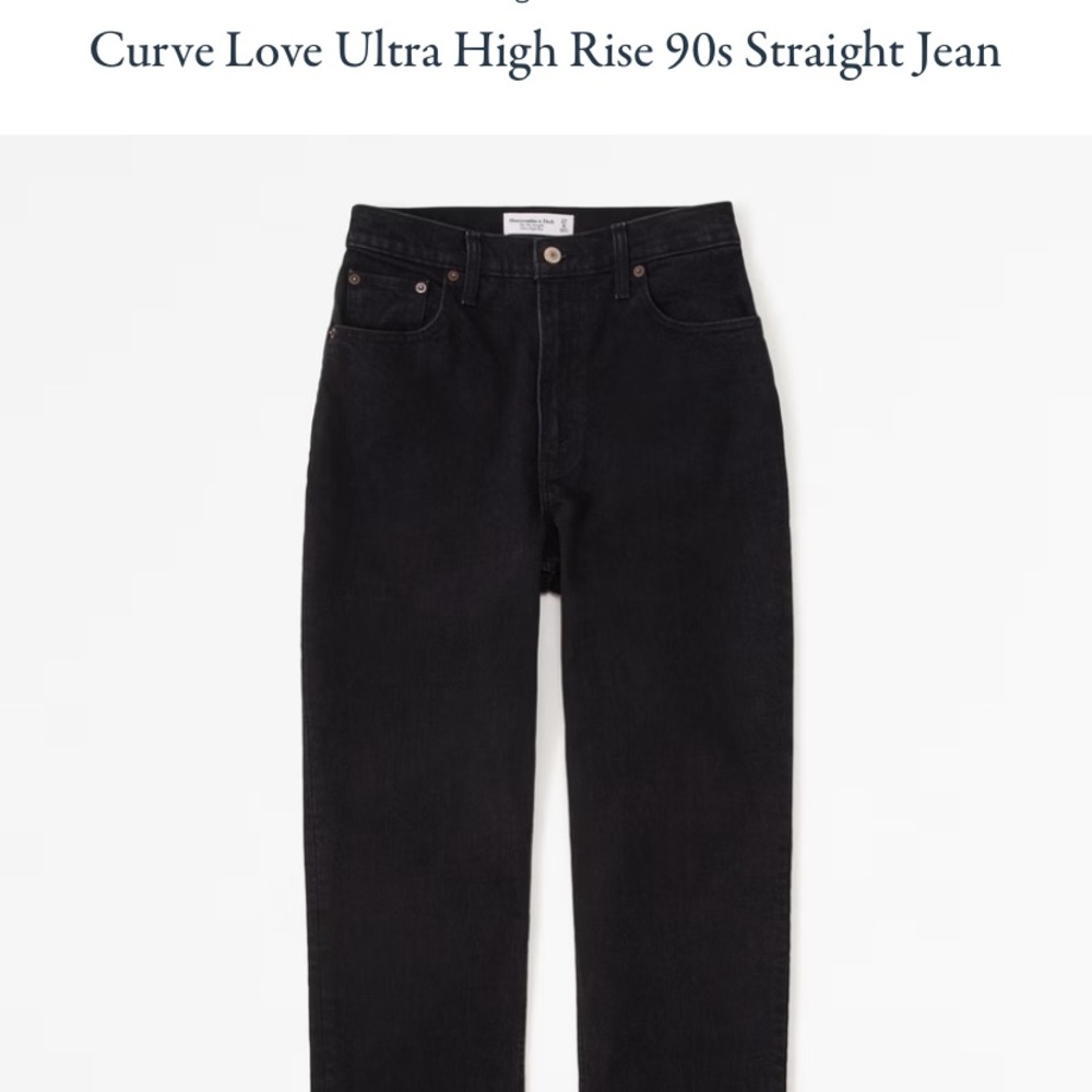 Abercrombie Curve Love Ultra High Rise 90s Straight Jean